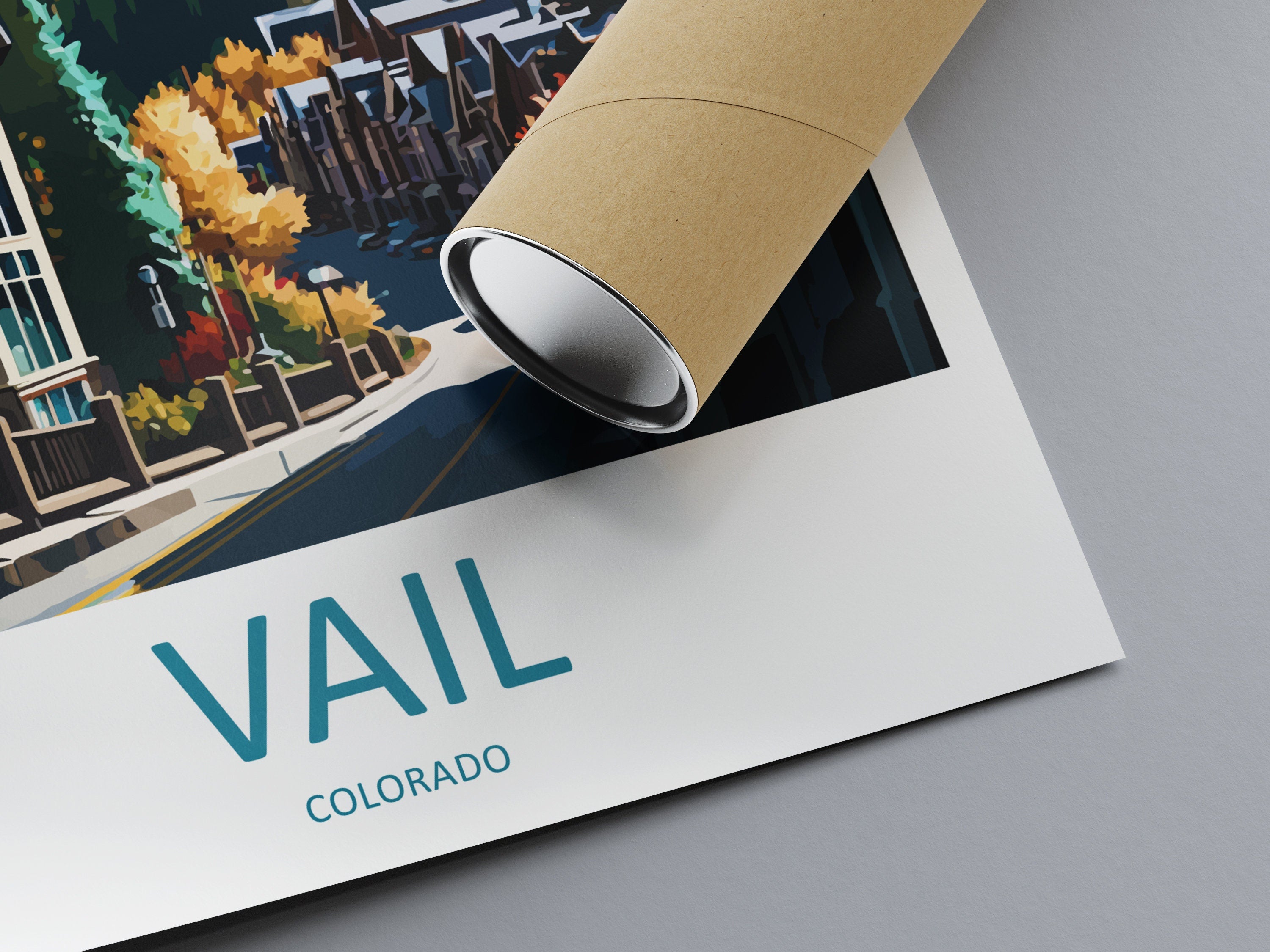 Vail Ski Resort Travel Print