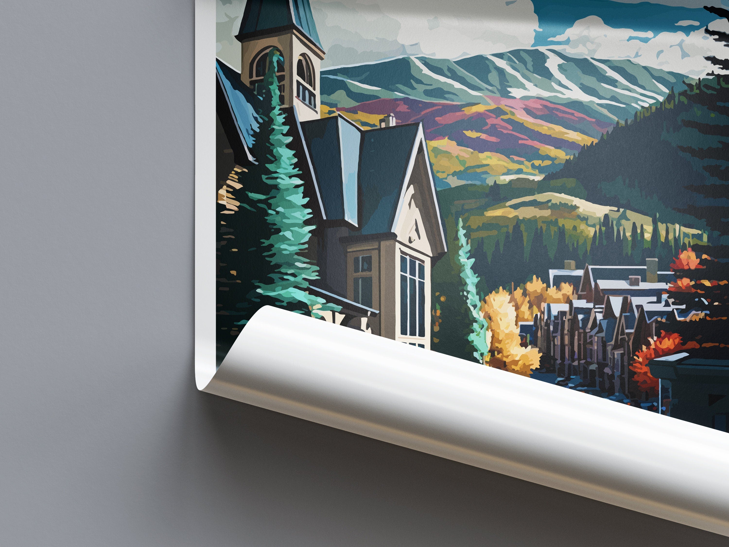 Vail Ski Resort Travel Print