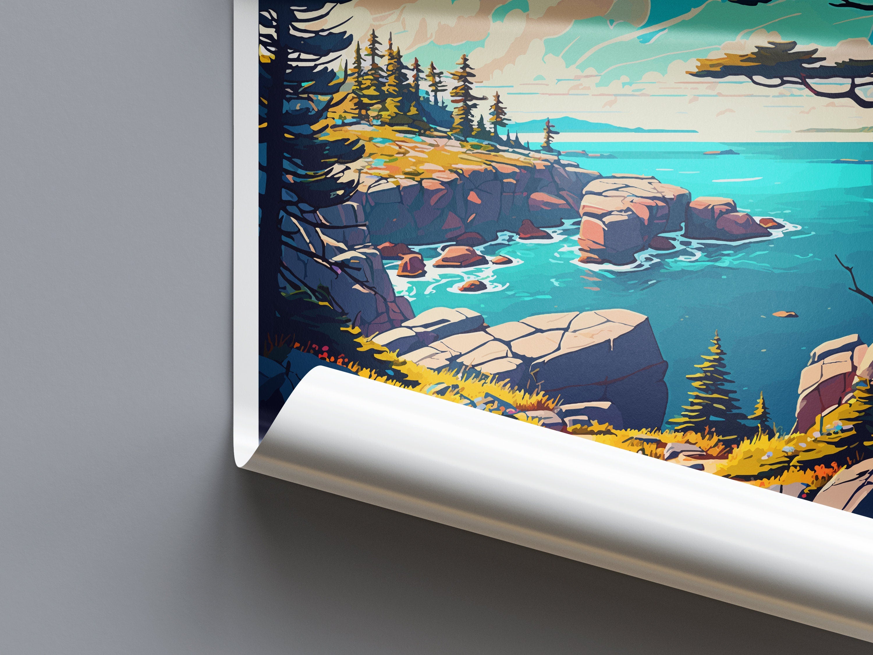 Acadia National Park Travel Print