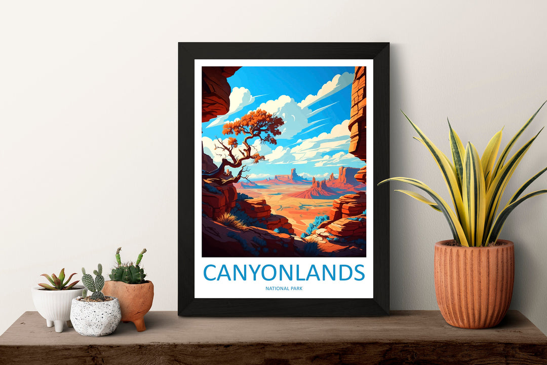 Canyonlands National Park Travel Print Wall Art Canyonlands National Park Wall Hanging Home Décor Canyonlands National Park Gift Art Lovers