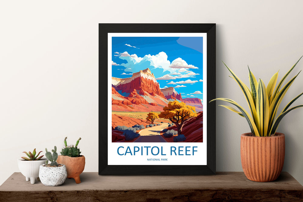 Capitol Reef National Park Travel Print Wall Art Capitol Reef National Park Wall Hanging Home Décor Capitol Reef National Park Gift Art