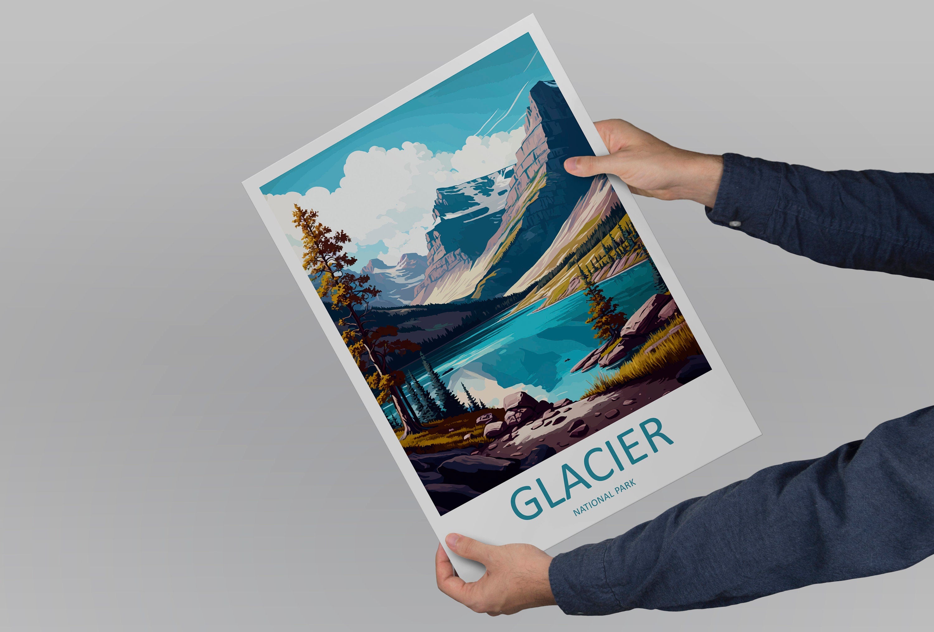 Glacier National Park Travel Print