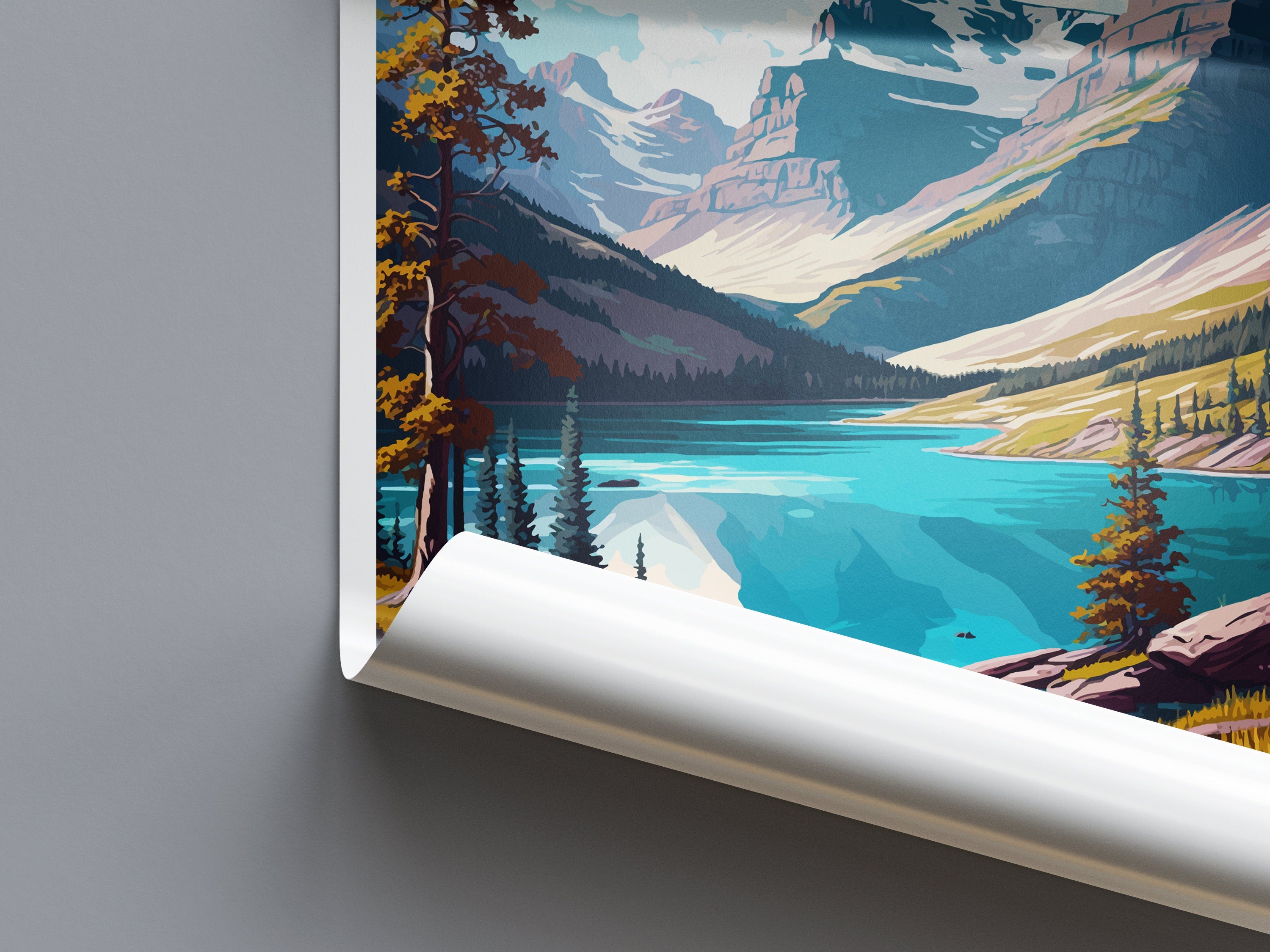 Glacier National Park Travel Print