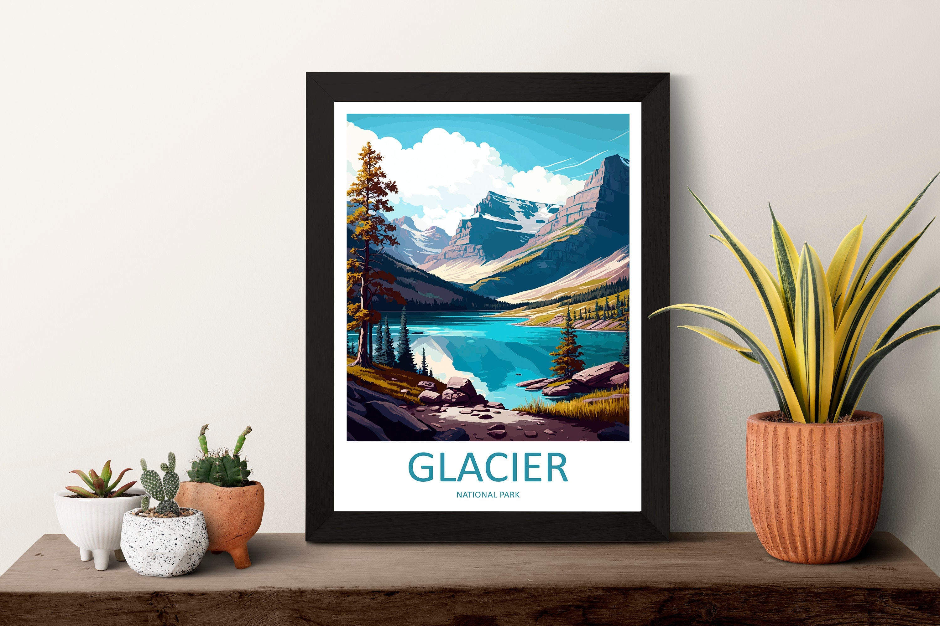 Glacier National Park Travel Print