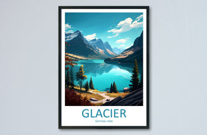 Glacier National Park Travel Print