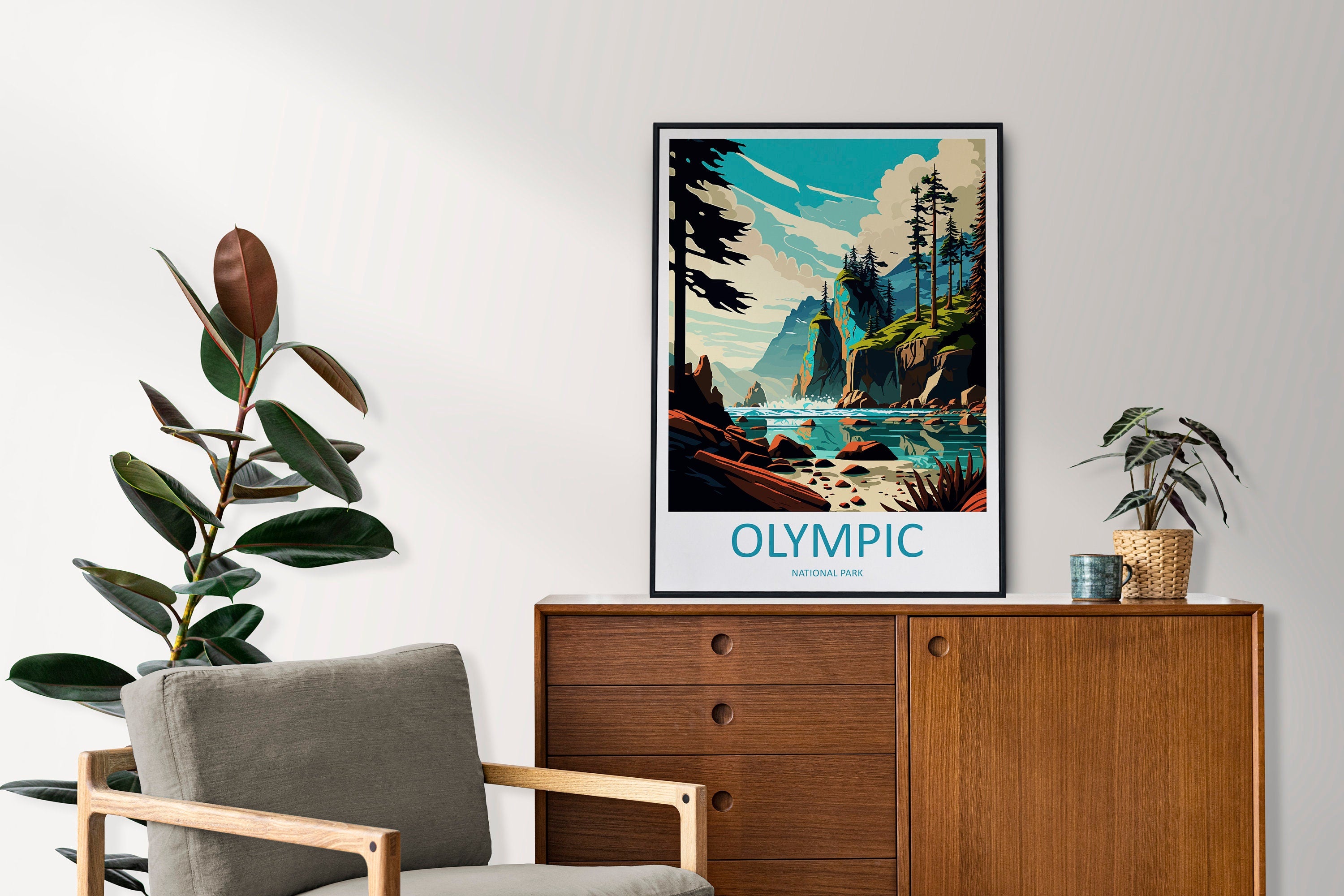 Olympic National Park Travel Print