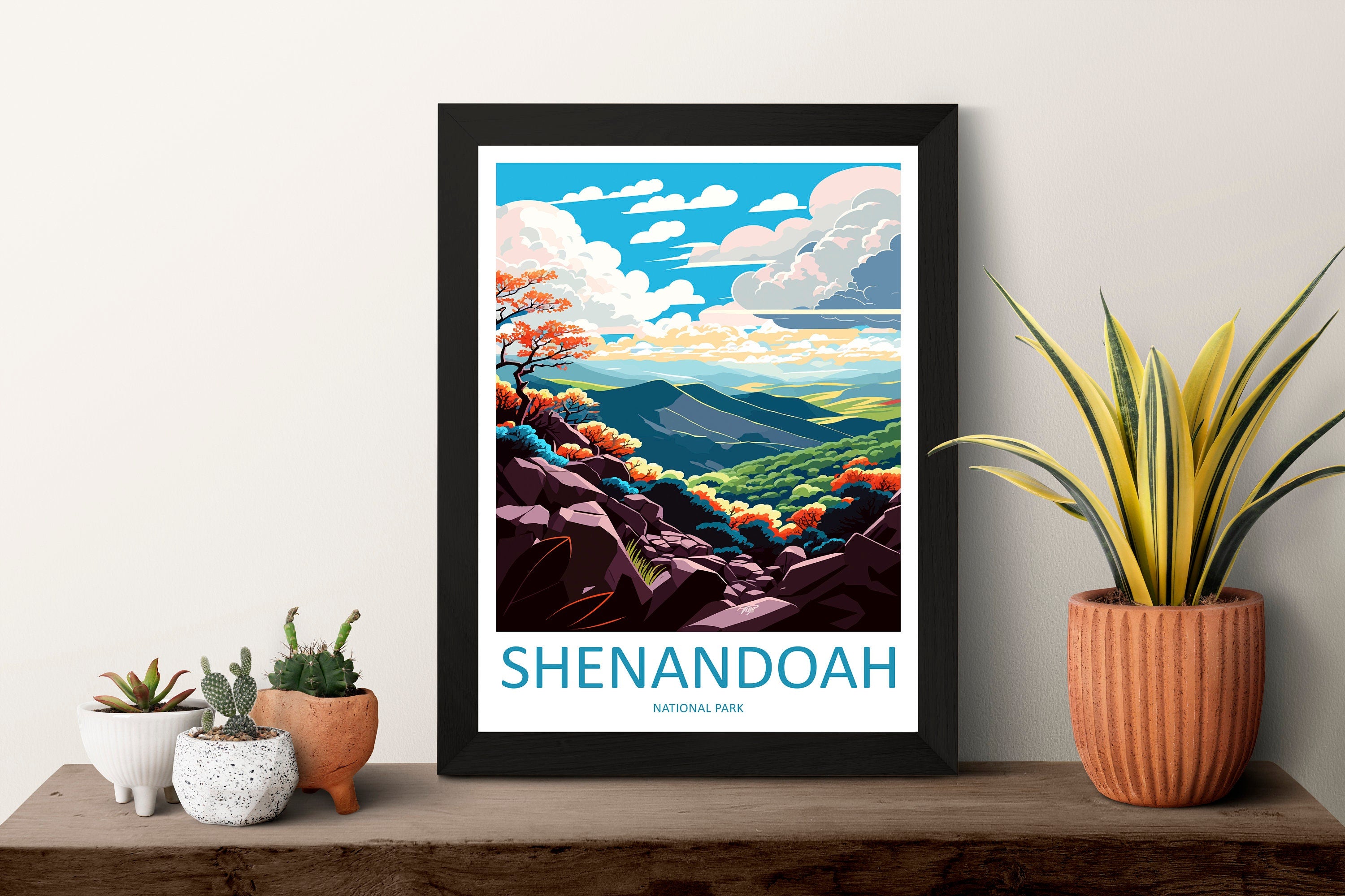 Shenandoah National Park Travel Print Wall Art Shenandoah National Park Wall Hanging Home Décor Shenandoah National Park Art Gift Poster