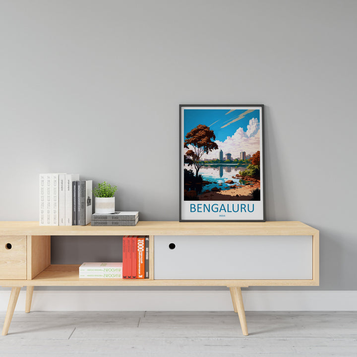 Bengaluru Travel Print Wall Art Bengaluru Wall Hanging Home Décor Bengaluru Gift Art Lovers India Art Lover Gift Bengaluru Wall Décor