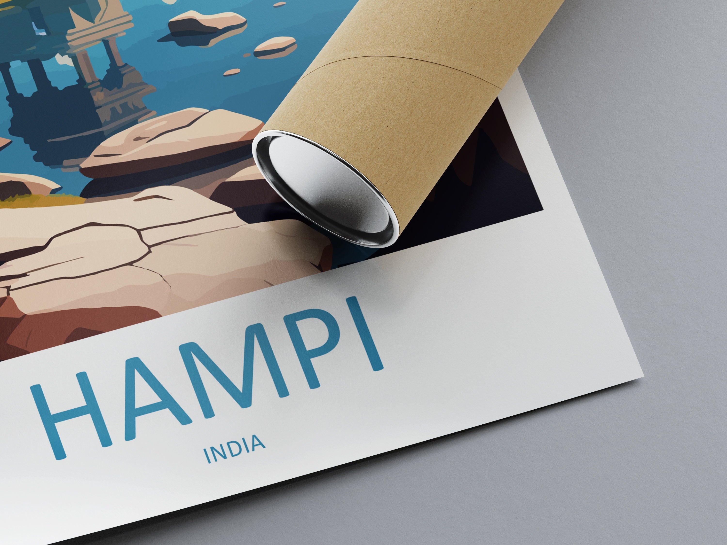 Hampi Travel Print