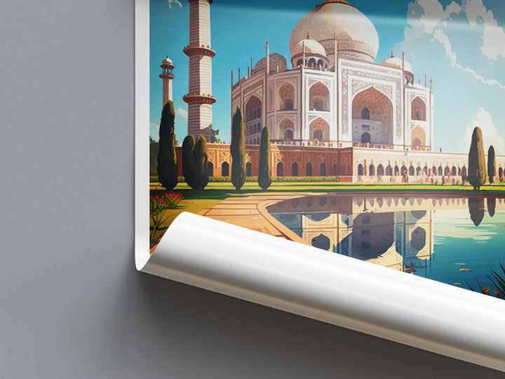 Taj Mahal Agro Travel Print Wall Art Taj Mahal Agro Wall Hanging Home Décor Taj Mahal Agro Gift Art Lovers India Art Lover Gift Wall Décor
