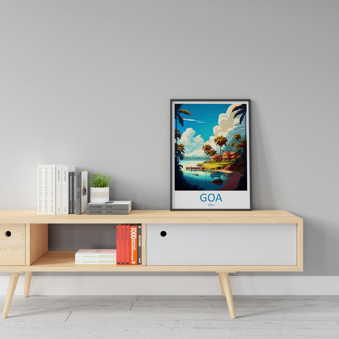 Goa Travel Print Wall Art Goa Wall Hanging Home Décor Goa Gift Art Lovers India Art Lover Gift Wall Décor