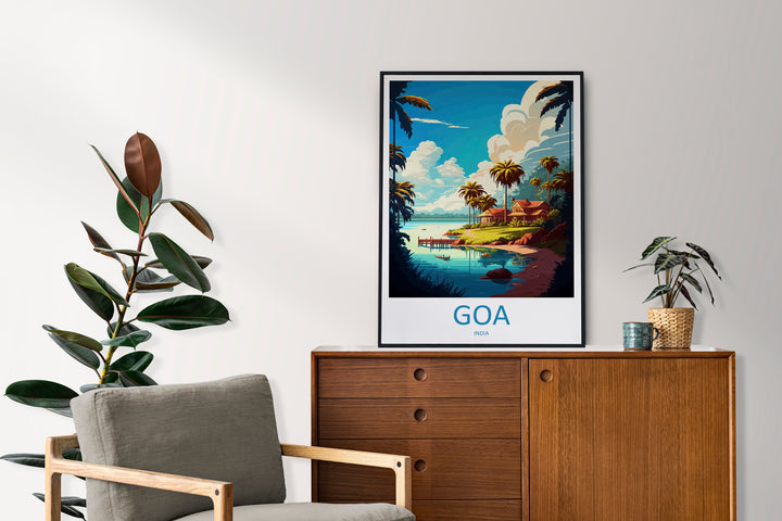 Goa Travel Print Wall Art Goa Wall Hanging Home Décor Goa Gift Art Lovers India Art Lover Gift Wall Décor