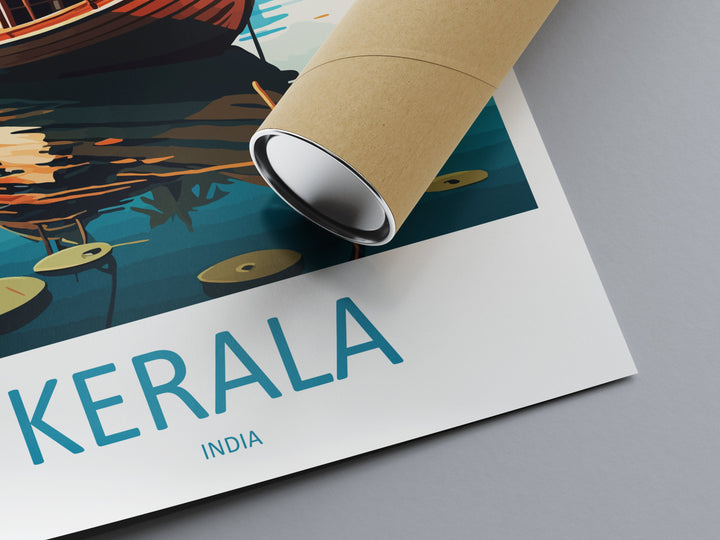 Kerala Travel Print Wall Art Kerala Wall Hanging Home Décor Kerala Gift Art Lovers India Art Lover Gift Wall Décor