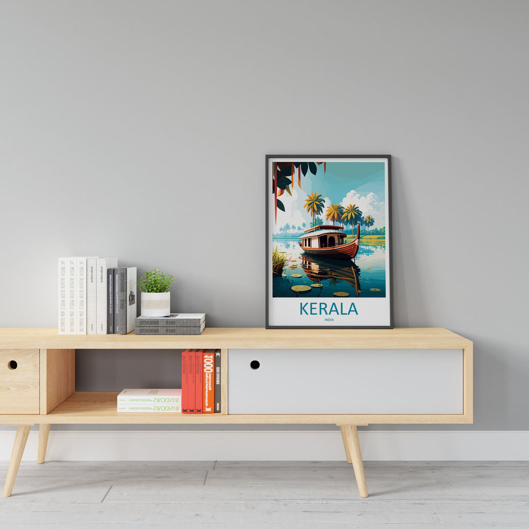 Kerala Travel Print Wall Art Kerala Wall Hanging Home Décor Kerala Gift Art Lovers India Art Lover Gift Wall Décor