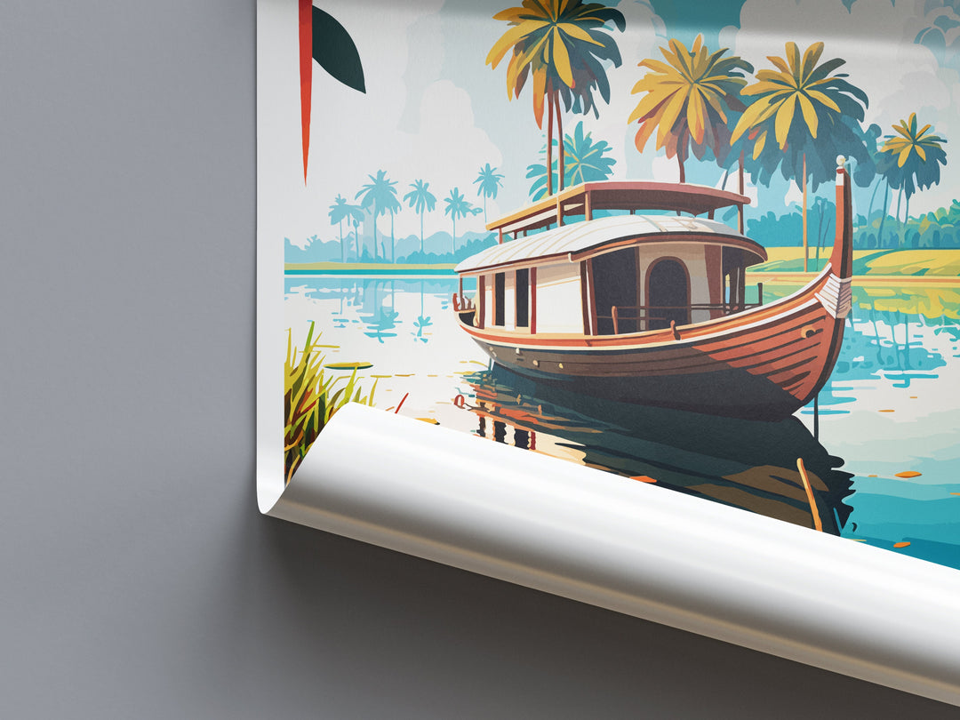 Kerala Travel Print Wall Art Kerala Wall Hanging Home Décor Kerala Gift Art Lovers India Art Lover Gift Wall Décor