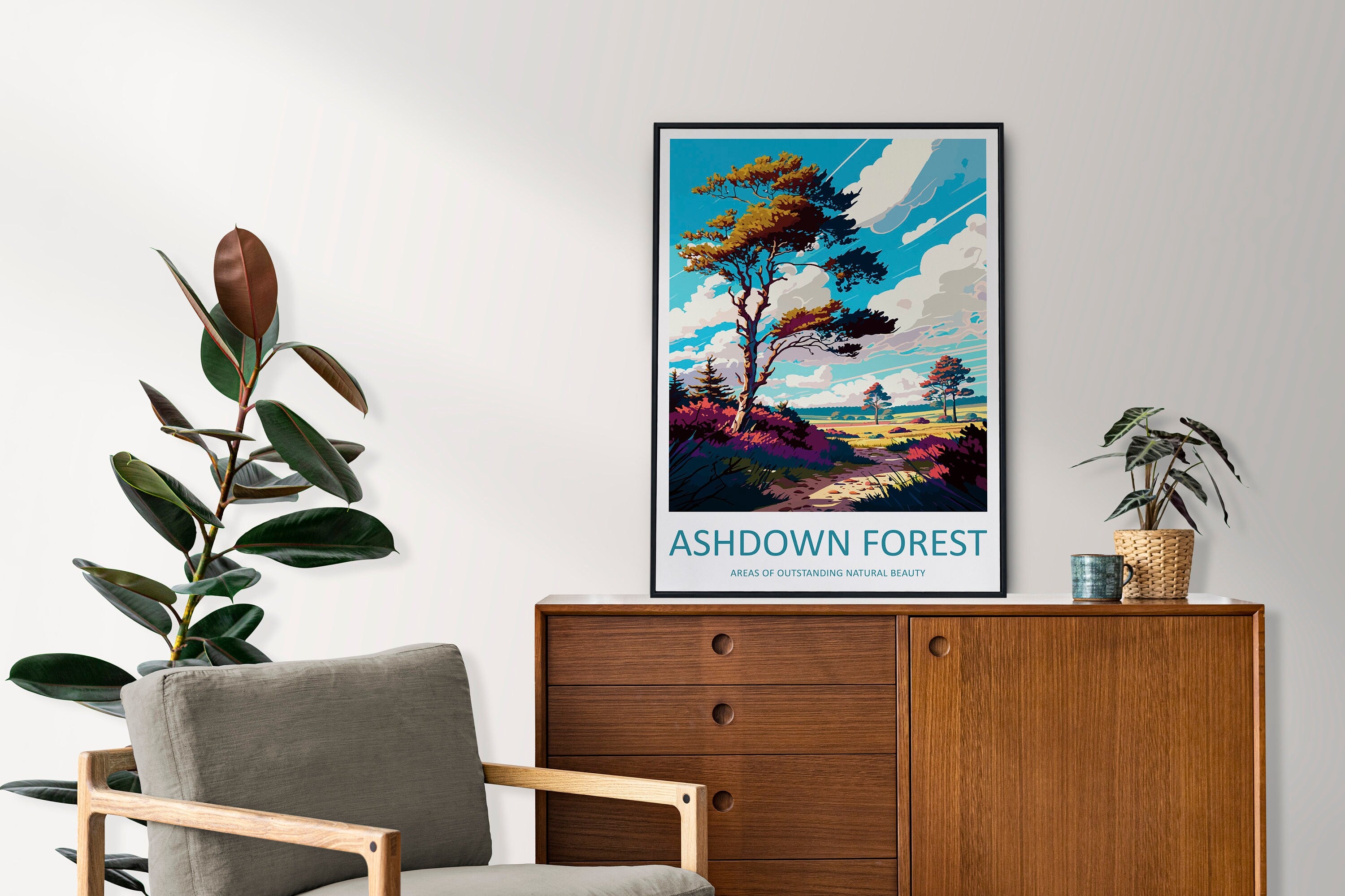 Ashdown Forest Travel Print