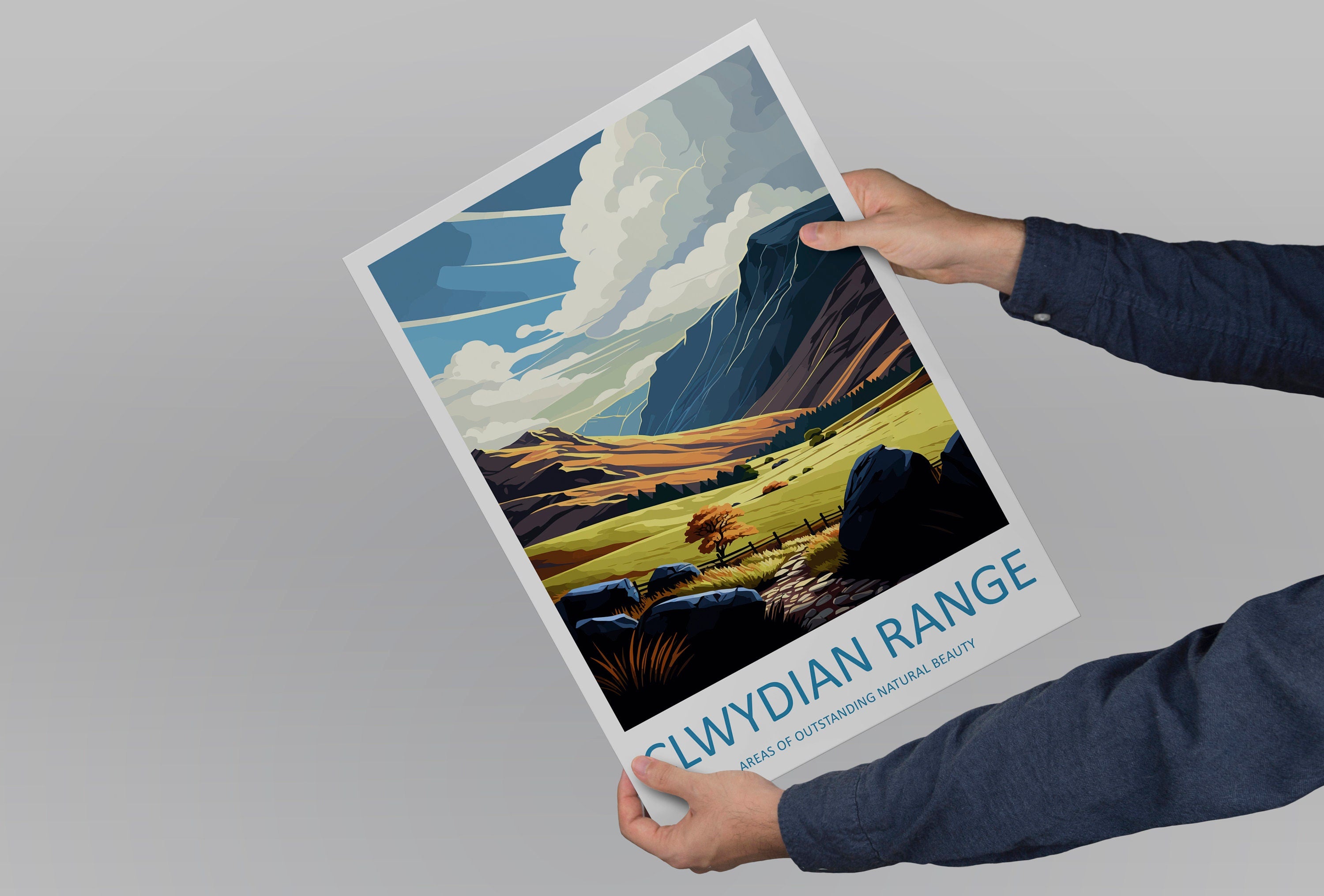 Clwydian Range Travel Print