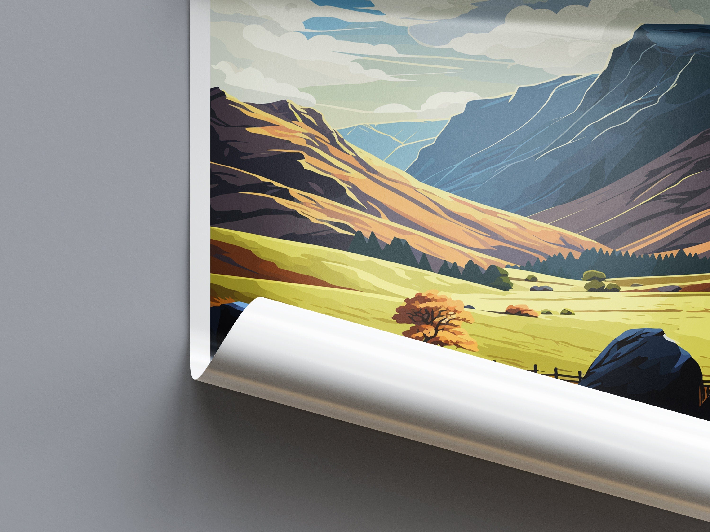 Clwydian Range Travel Print