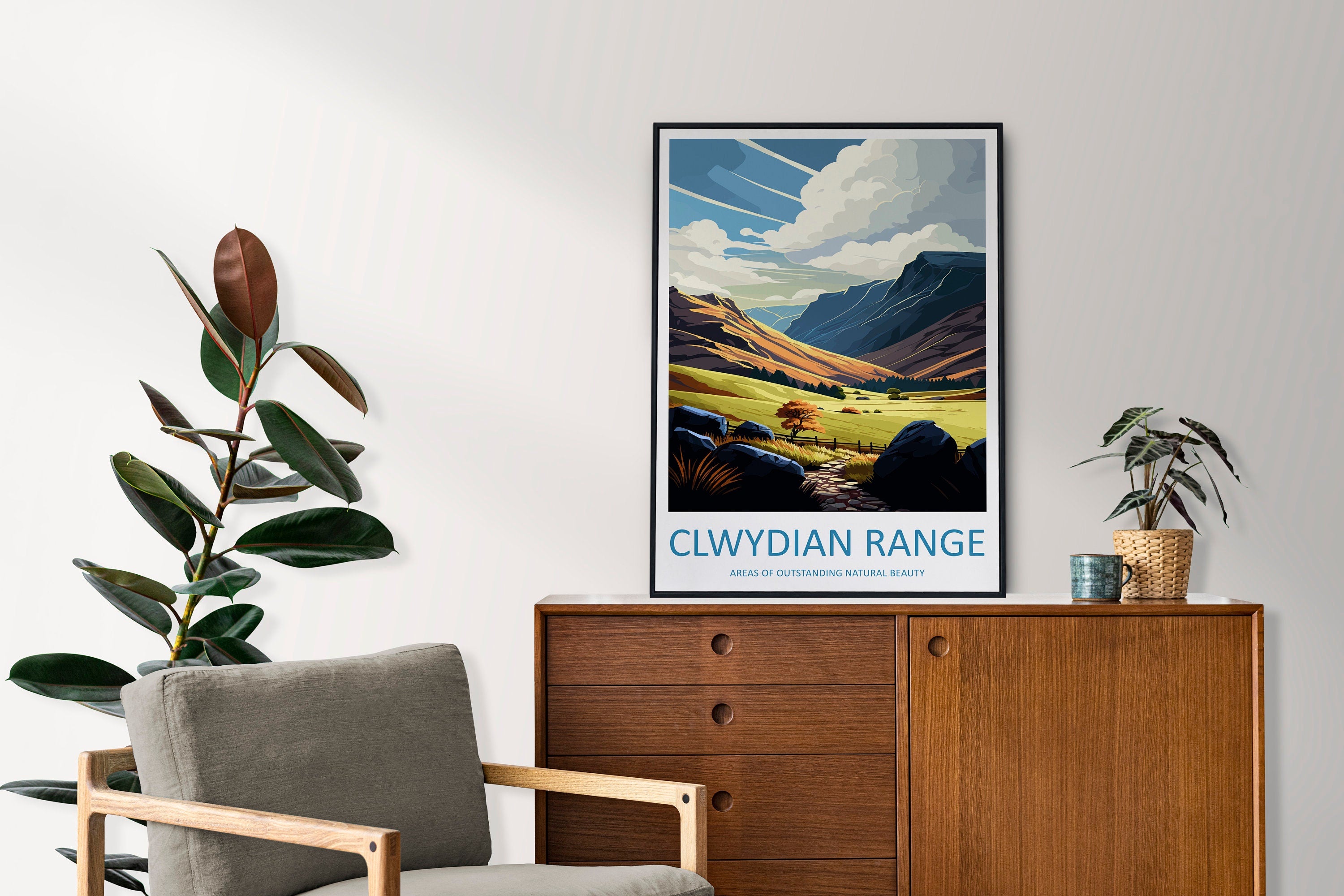 Clwydian Range Travel Print