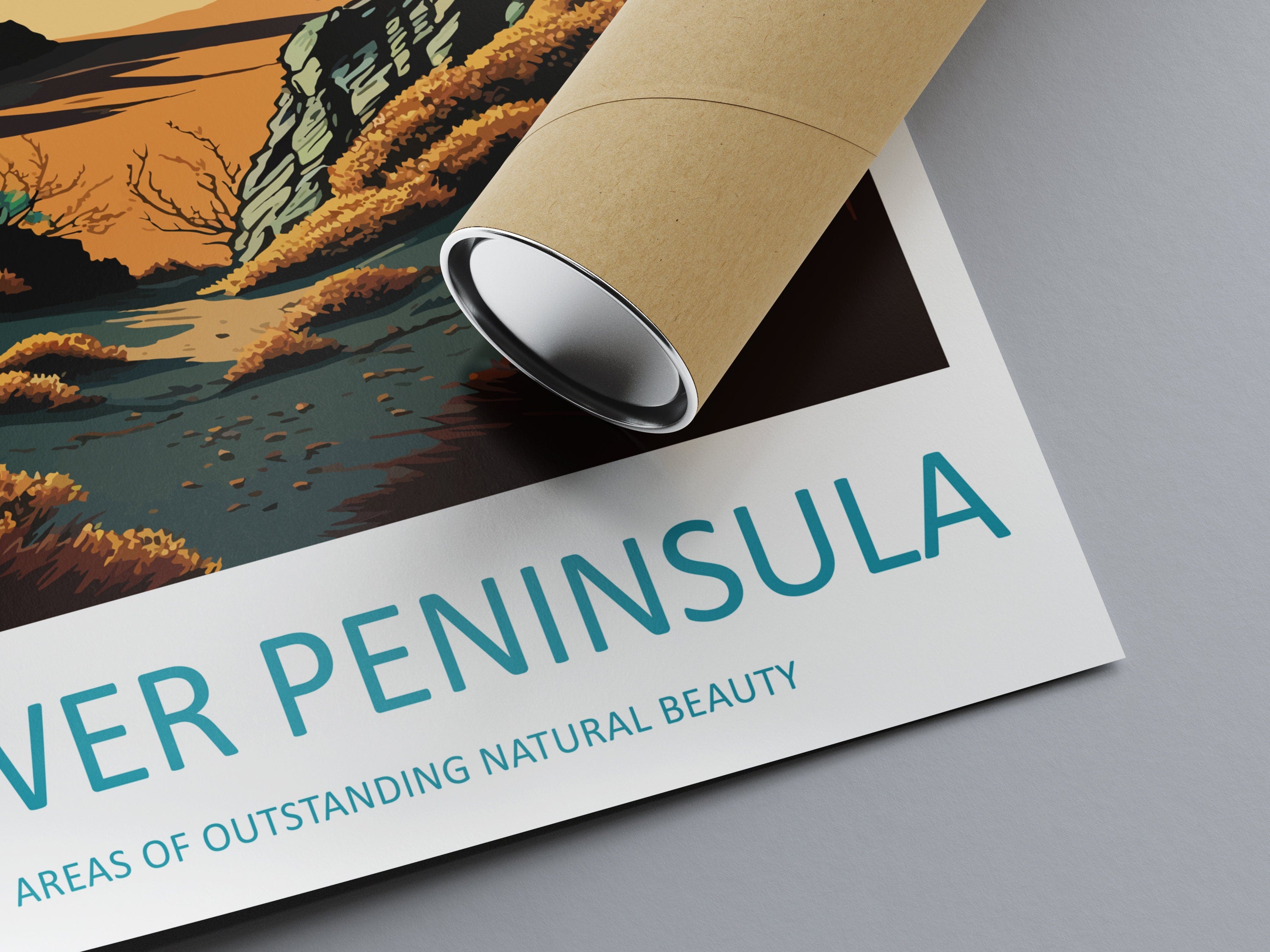 Gower Peninsula Travel Print