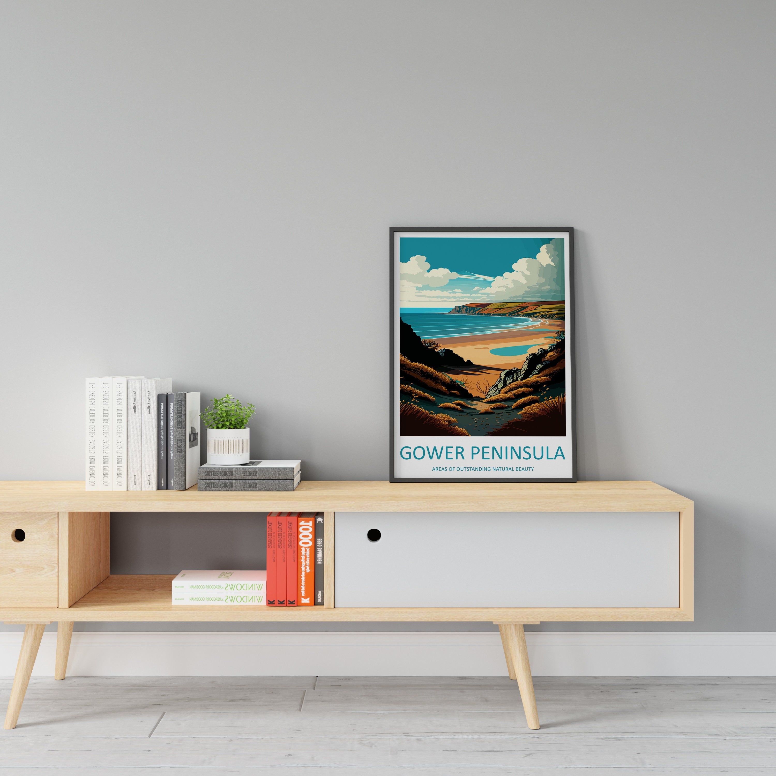 Gower Peninsula Travel Print