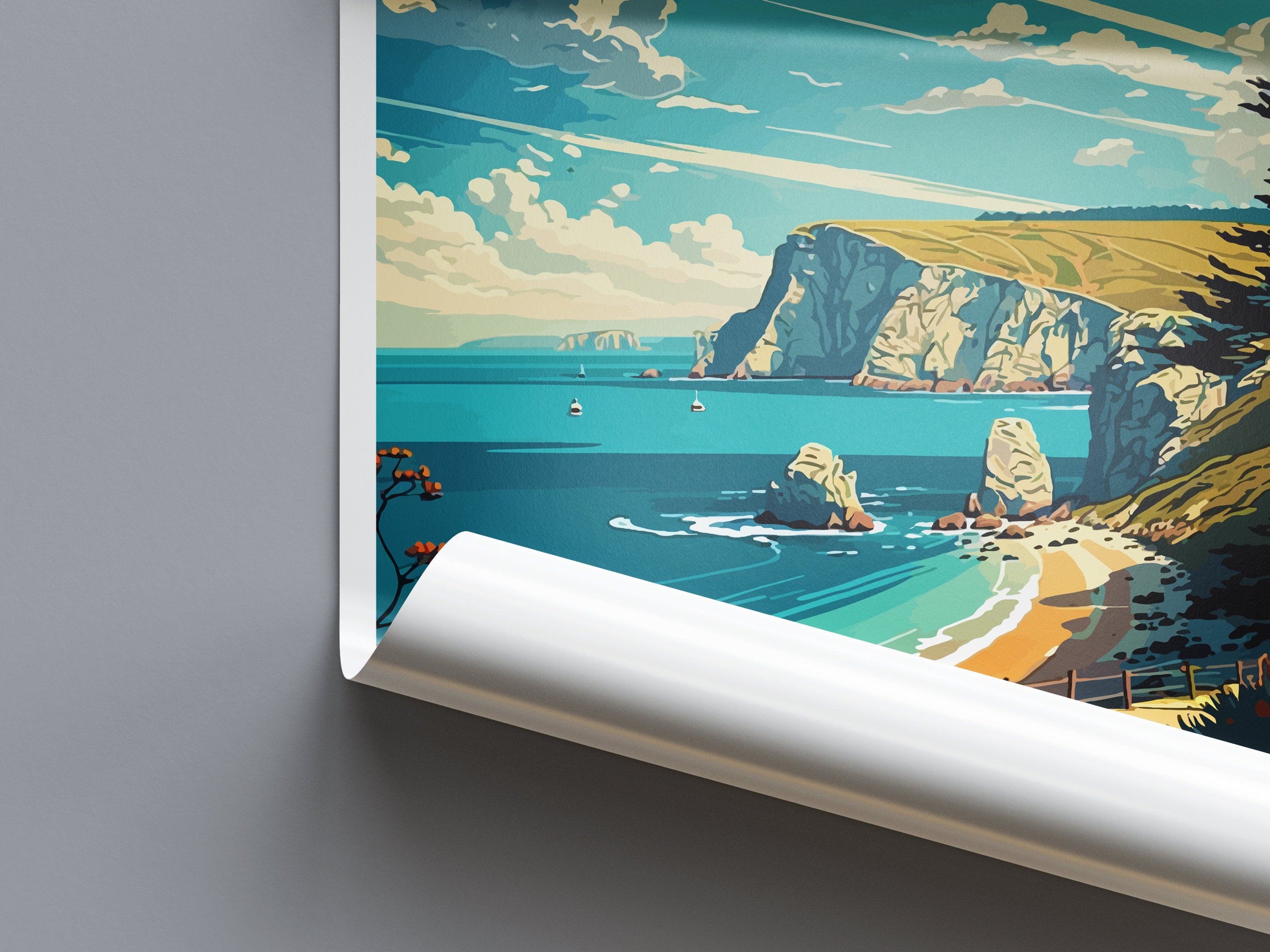 Isle Of Wight Travel Print