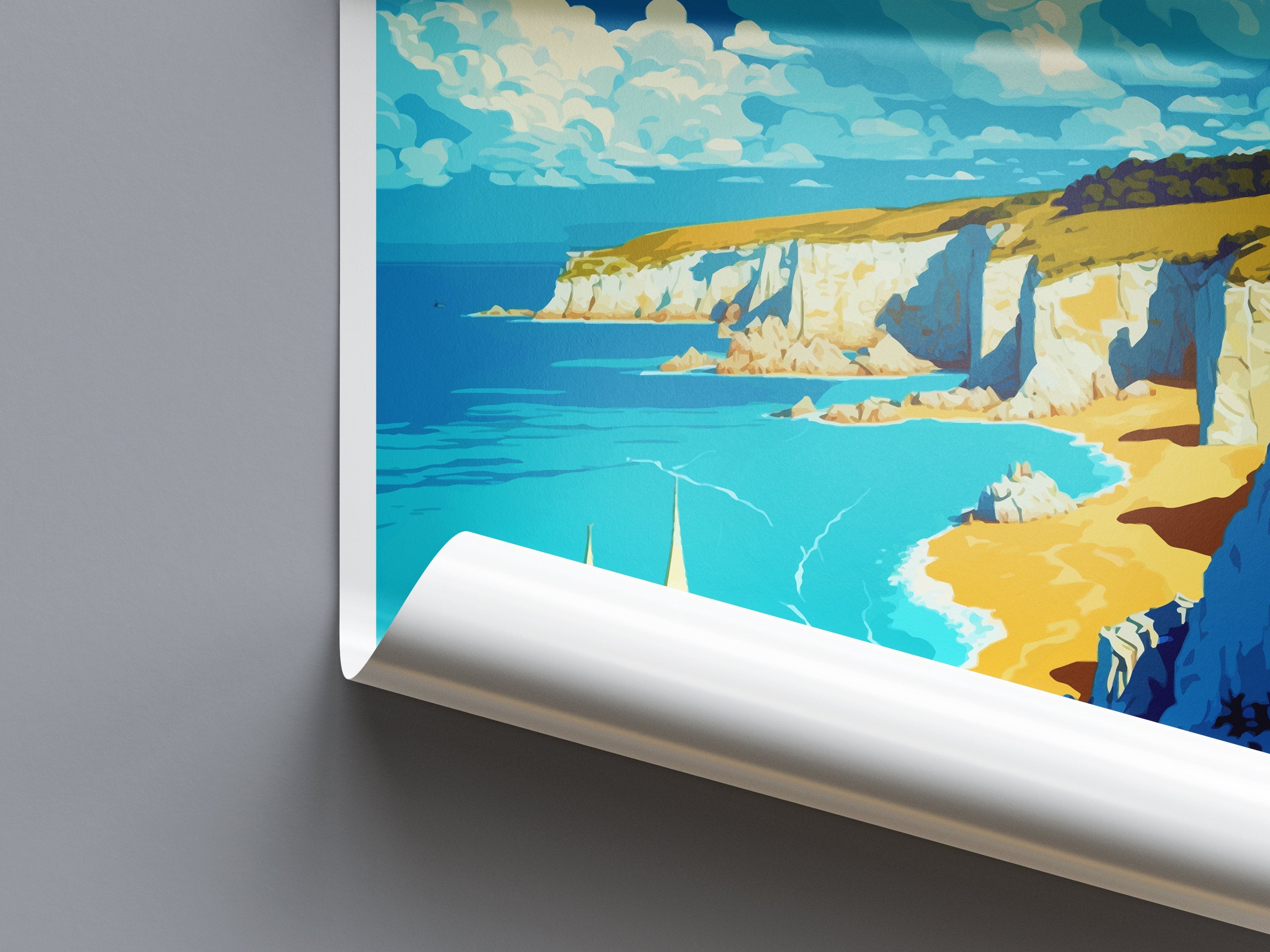 Isle Of Wight Travel Print