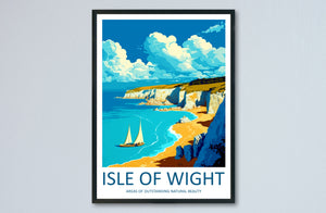 Isle Of Wight Travel Print