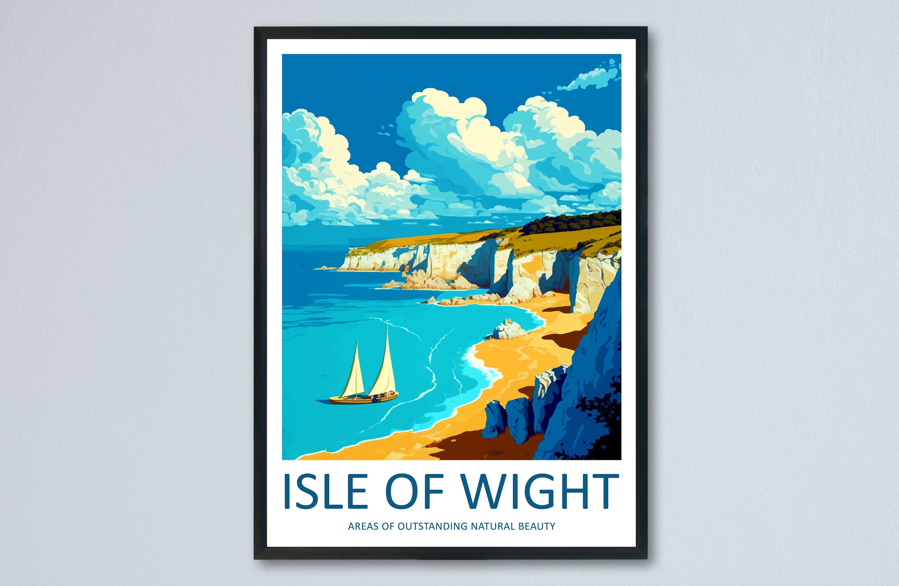 Isle Of Wight Travel Print