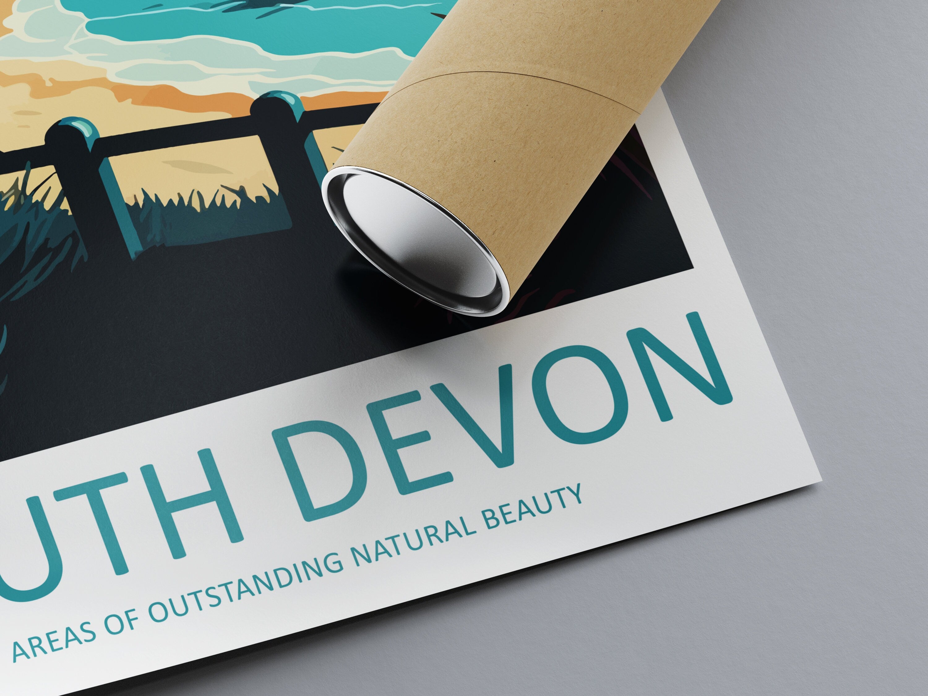 South Devon Travel Print