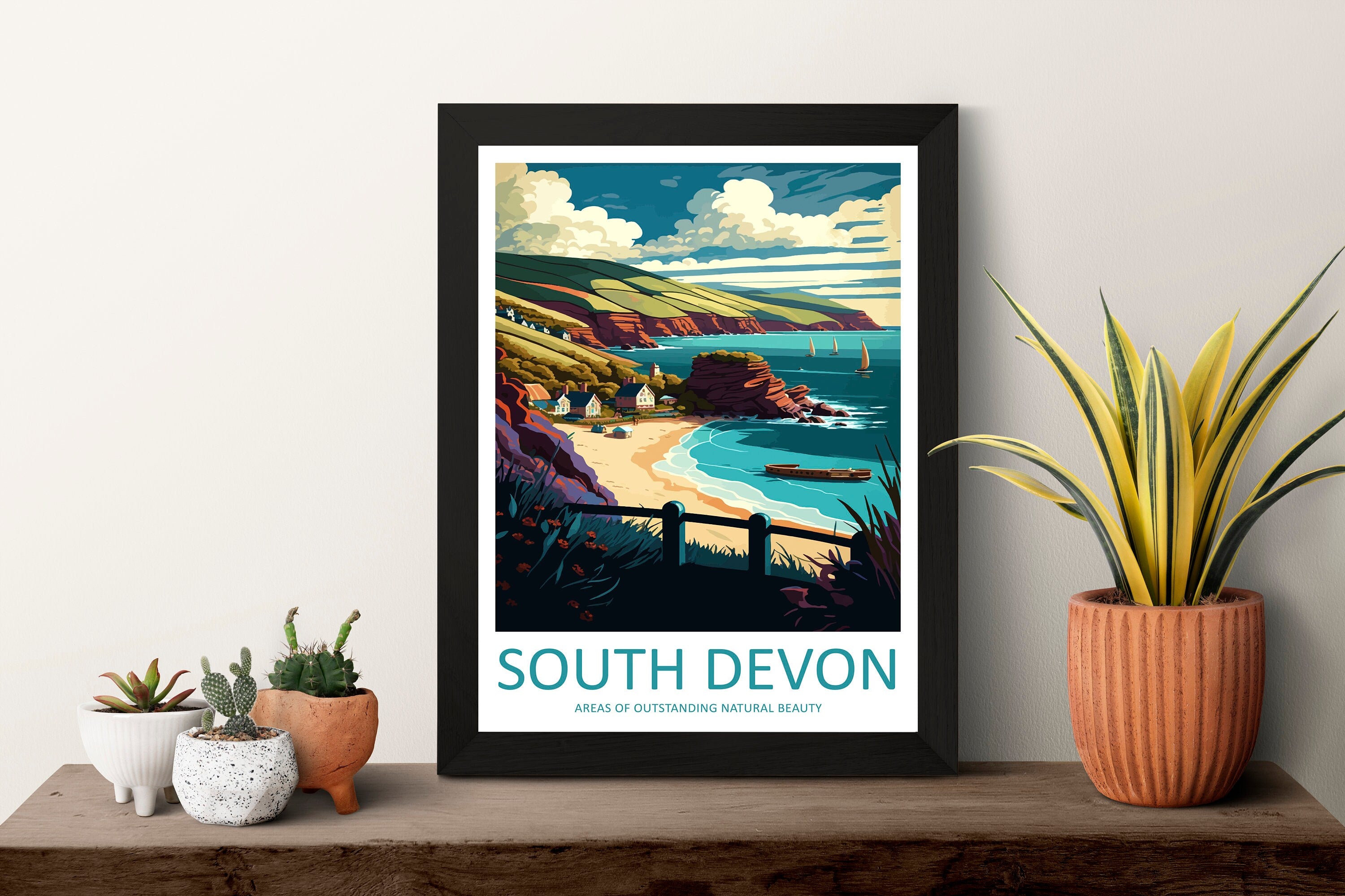 South Devon Travel Print