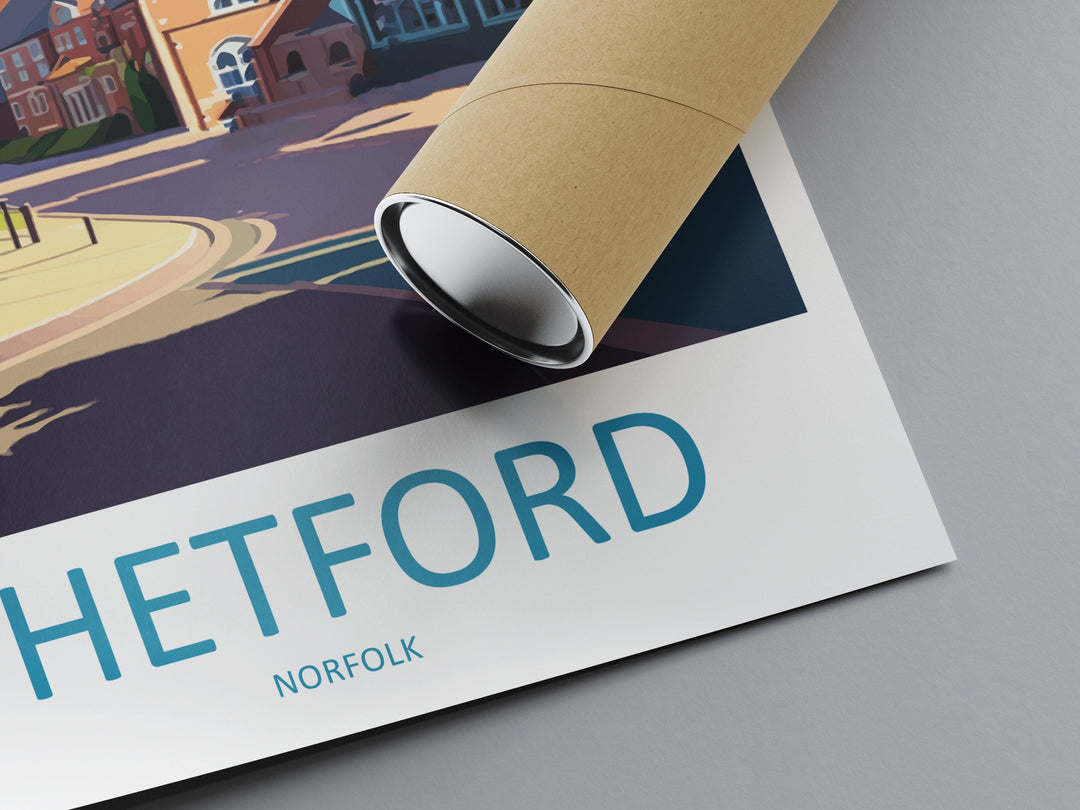 Thetford Travel Print Wall Art Thetford Wall Hanging Home Décor Thetford Gift Art Lovers England Art Lover Gift Thetford Art