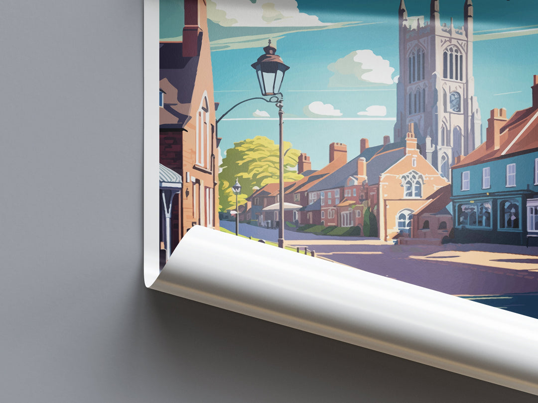 Thetford Travel Print Wall Art Thetford Wall Hanging Home Décor Thetford Gift Art Lovers England Art Lover Gift Thetford Art