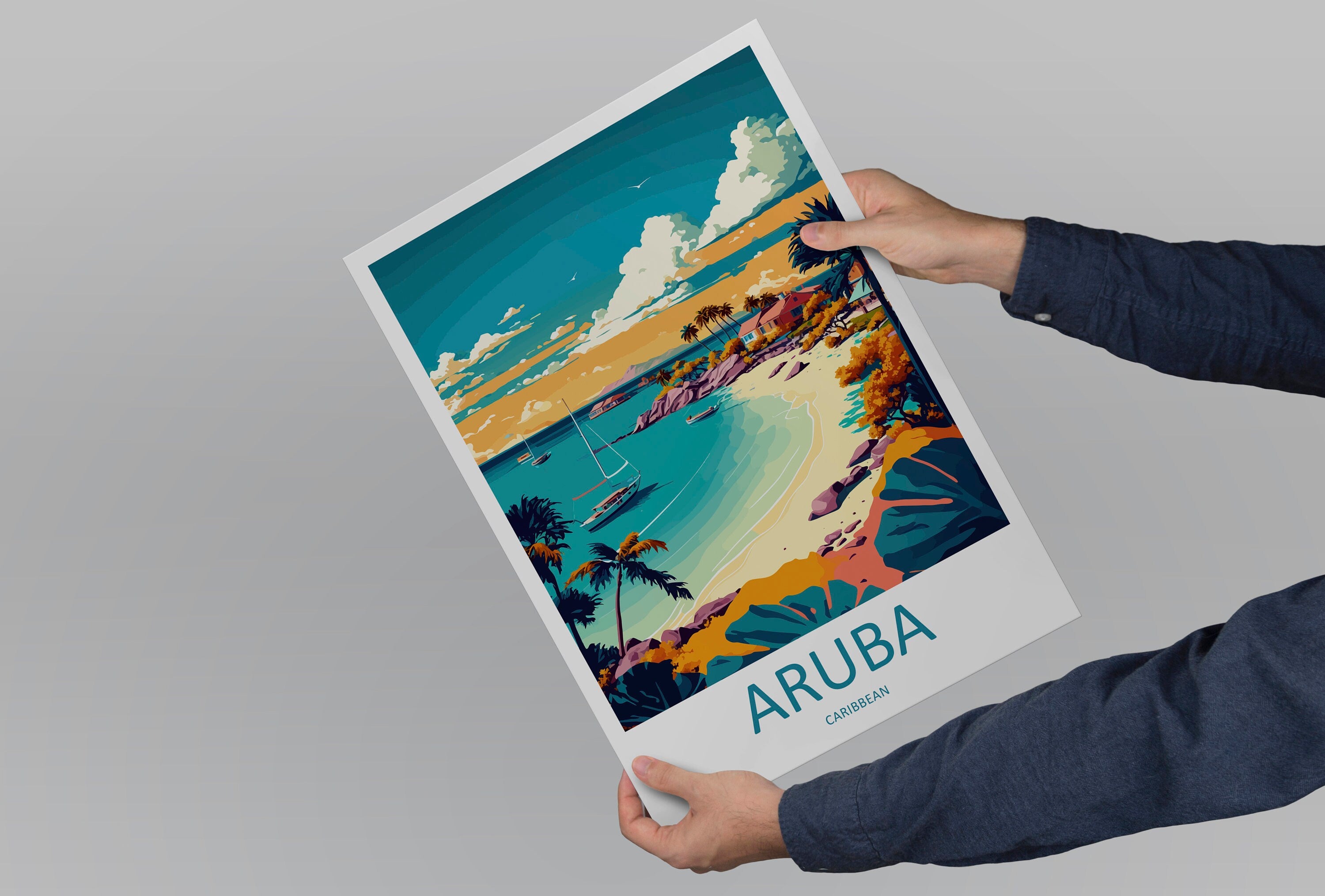 Aruba Travel Print