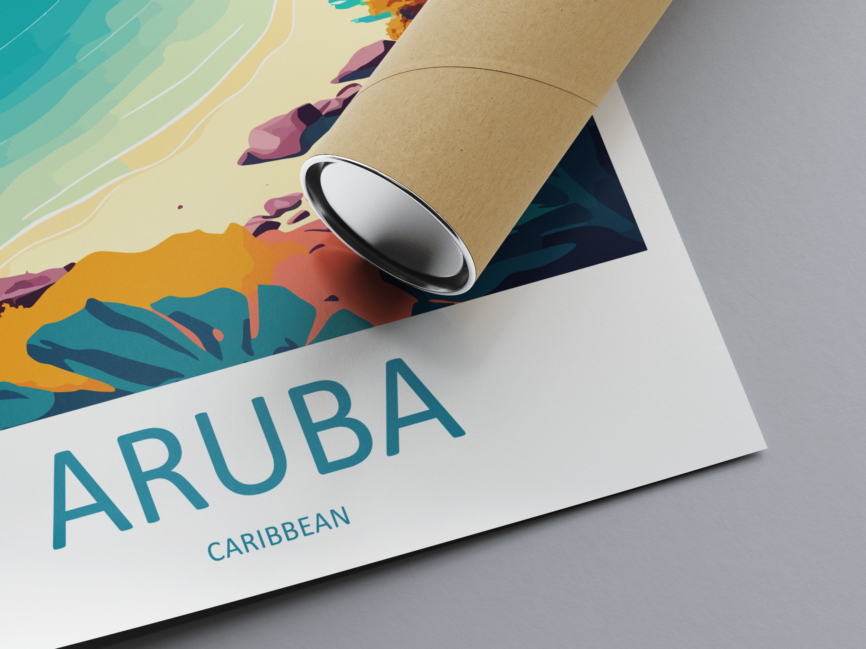 Aruba Travel Print