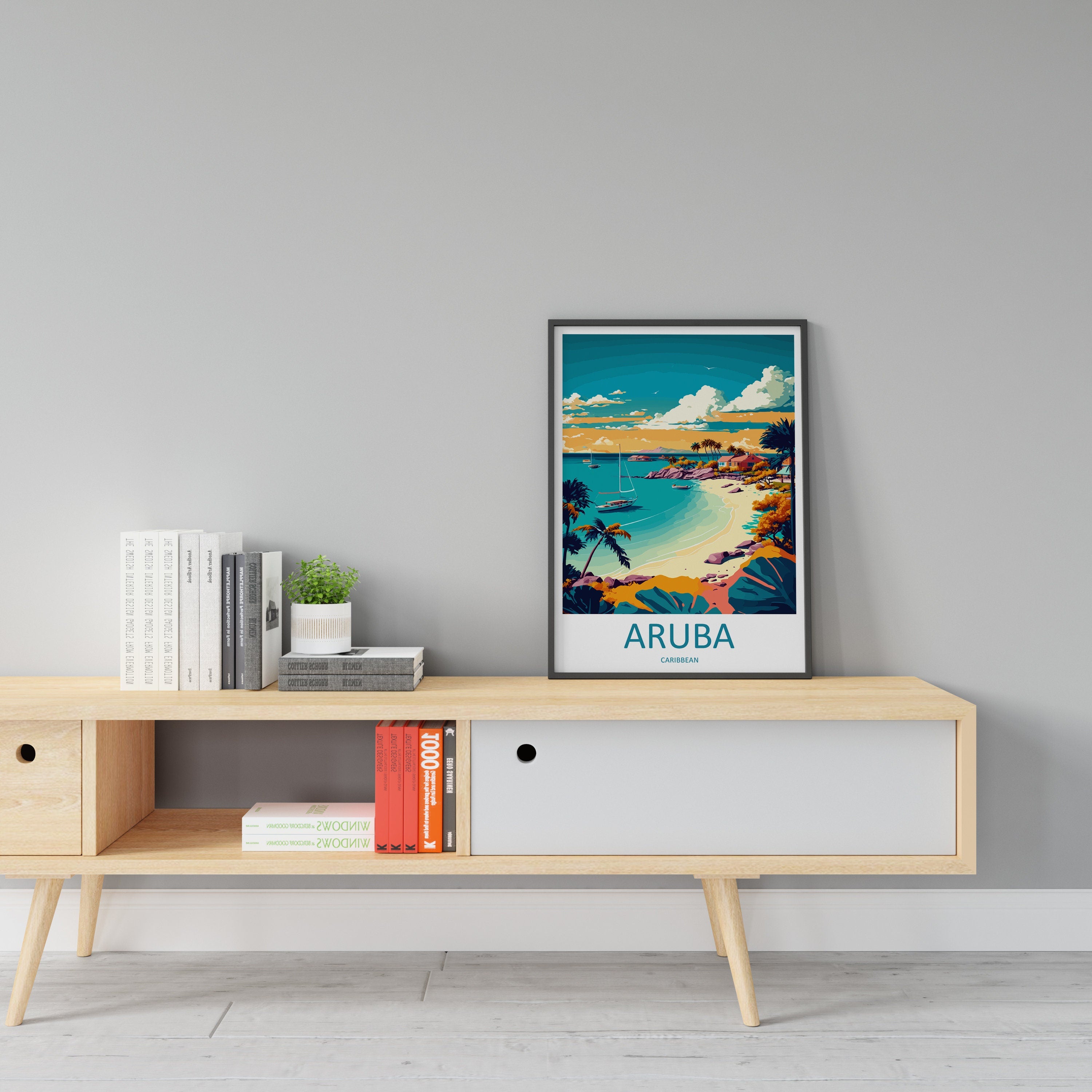 Aruba Travel Print