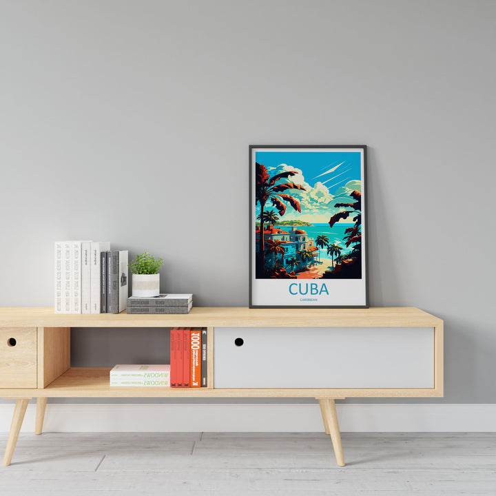 Cuba Travel Print Wall Art Cuba Wall Hanging Home Décor Cuba Gift Art Lovers Wall Art Caribbean Travel Print Poster Gift For Caribbean Art