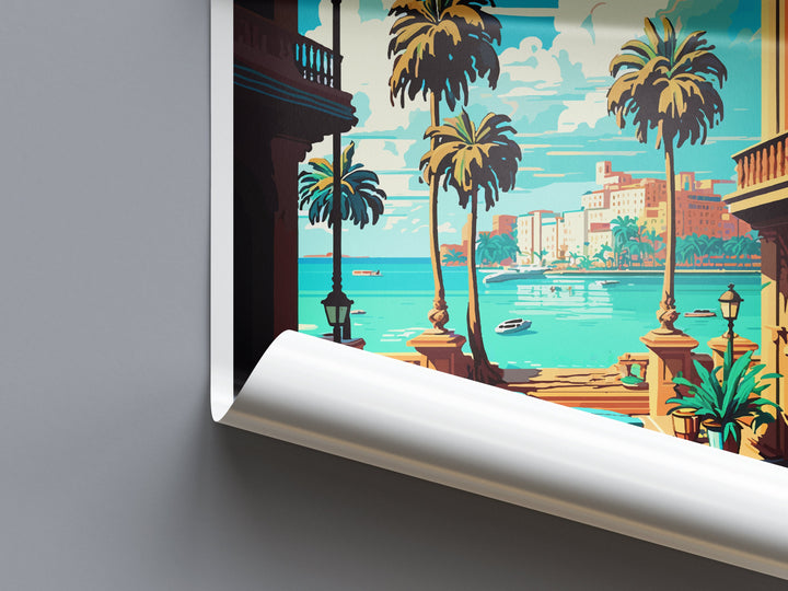Havana Travel Print Wall Art Havana Wall Hanging Home Décor Havana Gift Art Lovers Wall Art Caribbean Travel Print Poster Gift