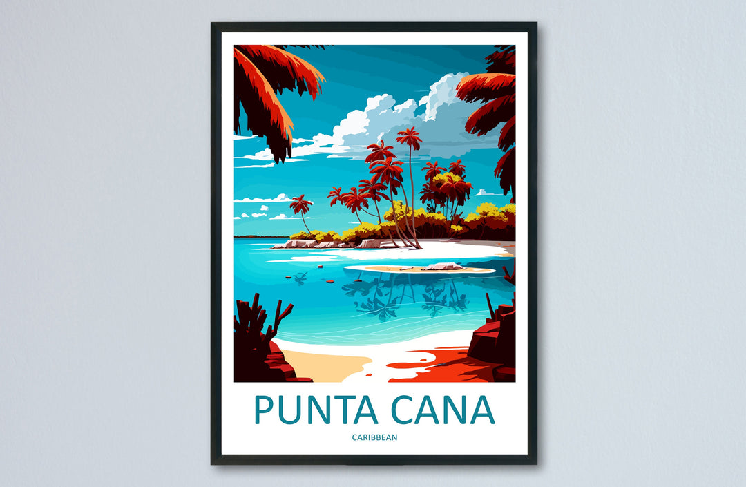 Punta Cana Travel Print Wall Art Punta Cana Wall Hanging Home Décor Punta Cana Gift Art Lovers Wall Art Caribbean Travel Print Poster
