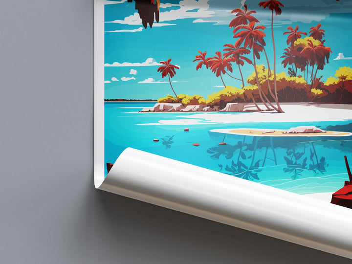 Punta Cana Travel Print Wall Art Punta Cana Wall Hanging Home Décor Punta Cana Gift Art Lovers Wall Art Caribbean Travel Print Poster