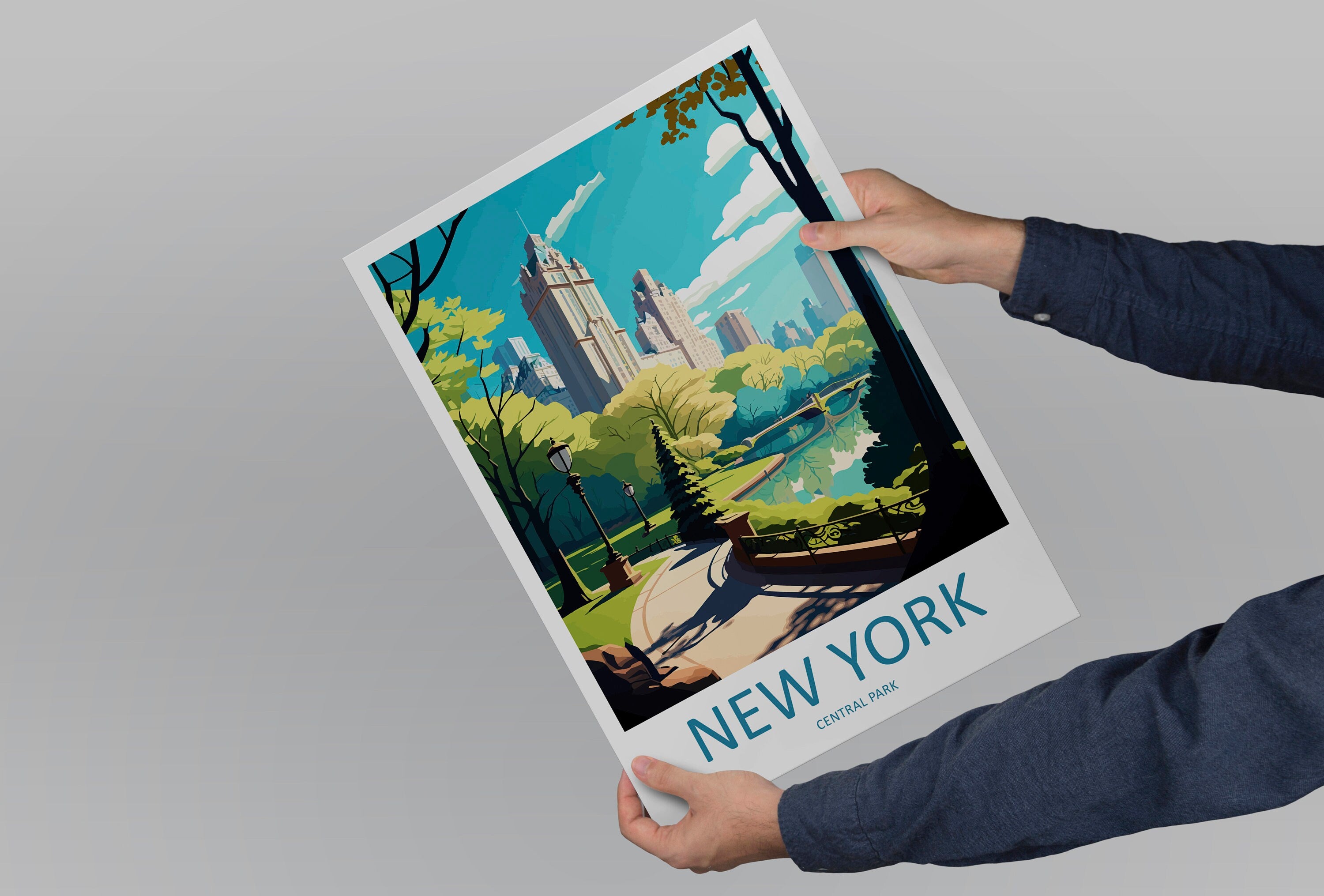 Central Park New York Travel Print