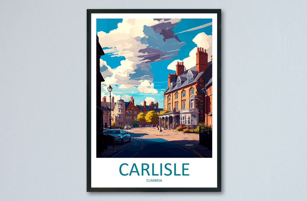 Carlisle Travel Print Wall Art Carlisle Wall Hanging Home Decoration Carlisle Gift Art Lovers Wall Art Print Art Carlisle Travel Art
