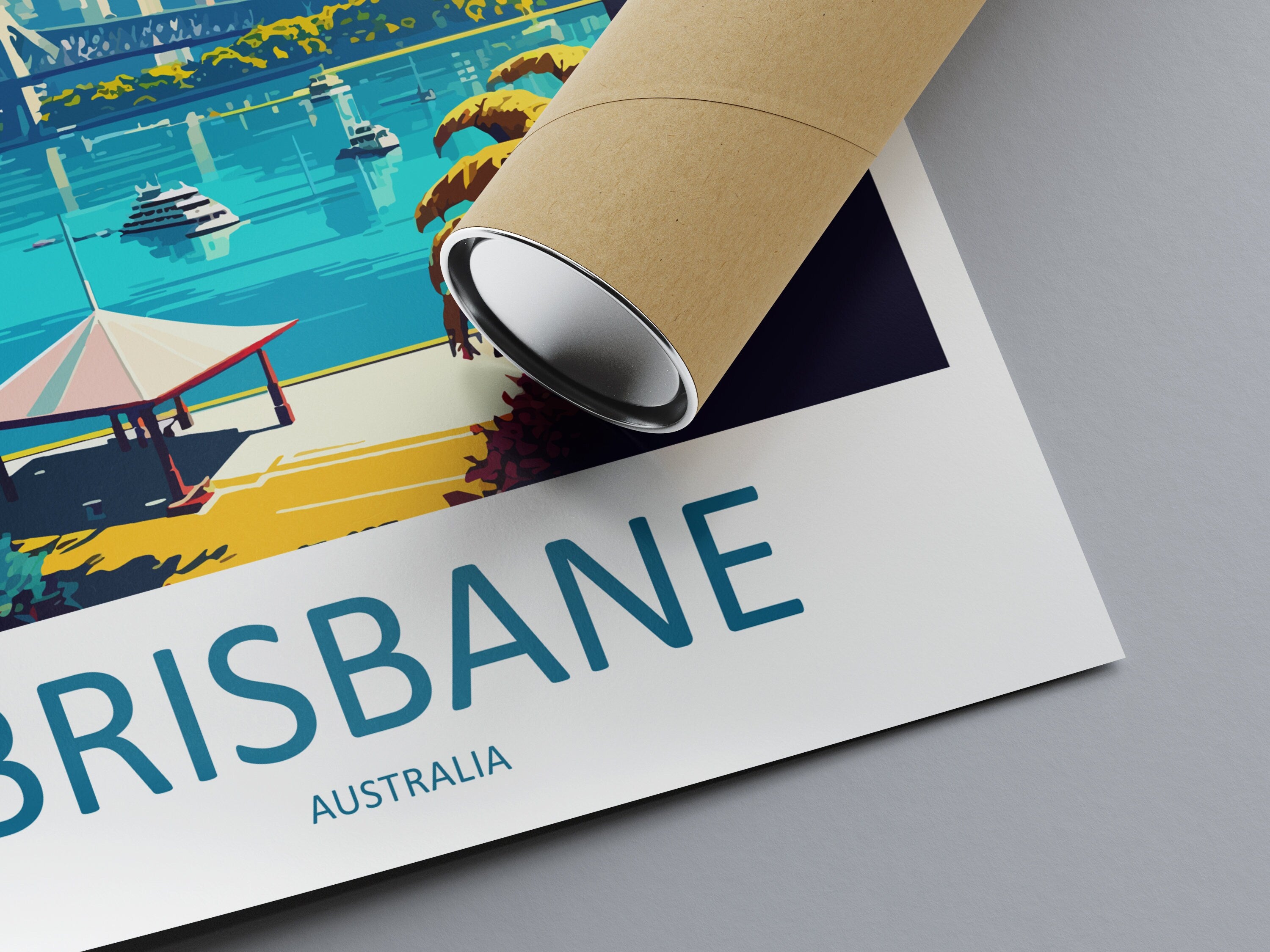 Brisbane Travel Print