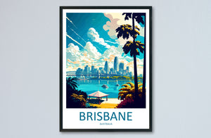 Brisbane Travel Print