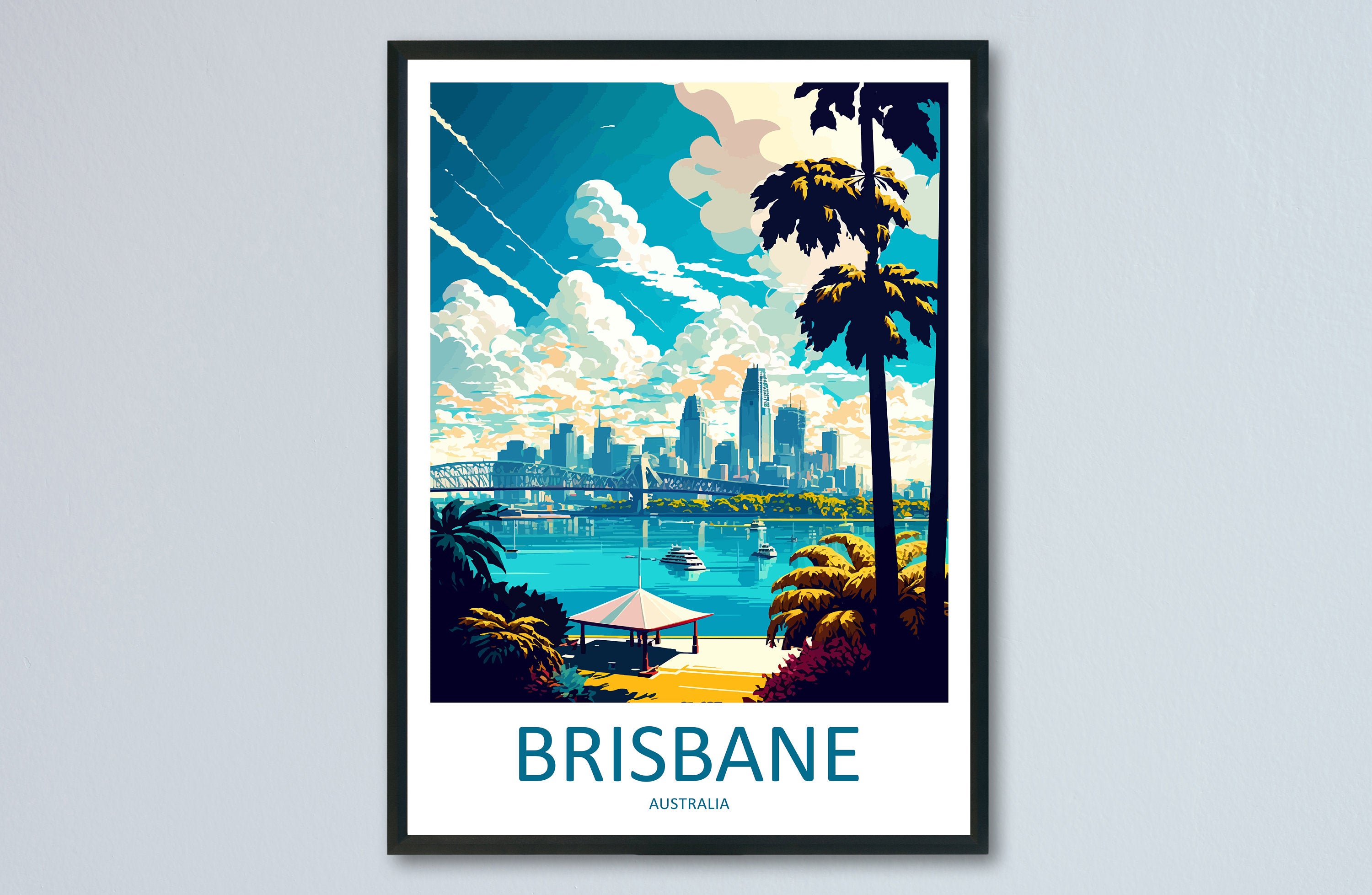 Brisbane Travel Print