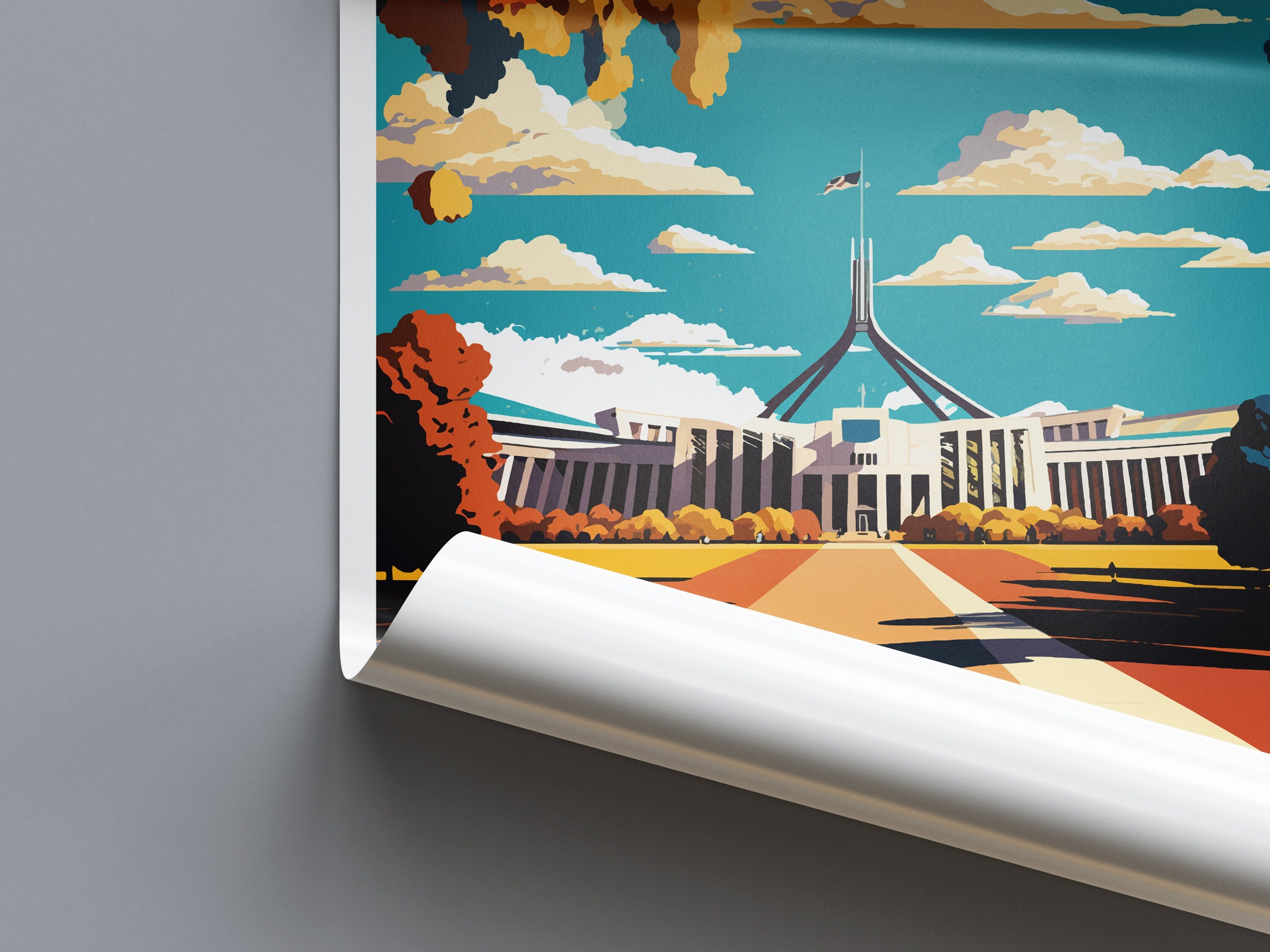 Canberra Travel Print