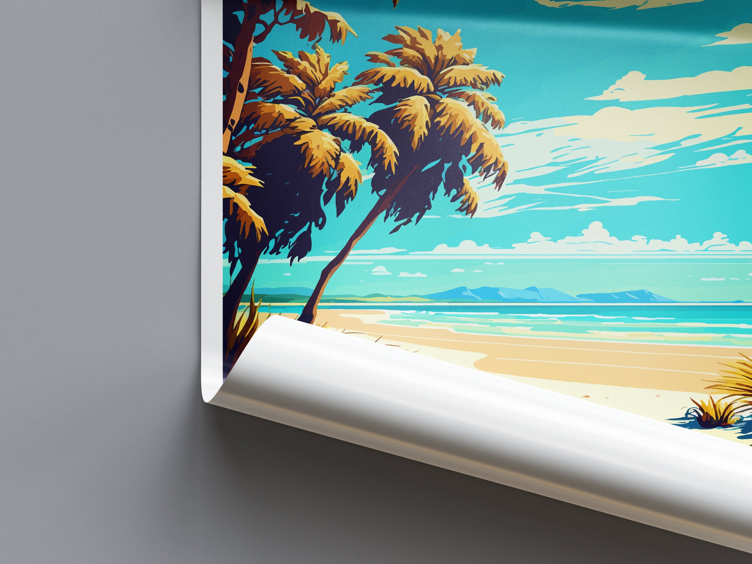 Four Mile Beach Travel Print