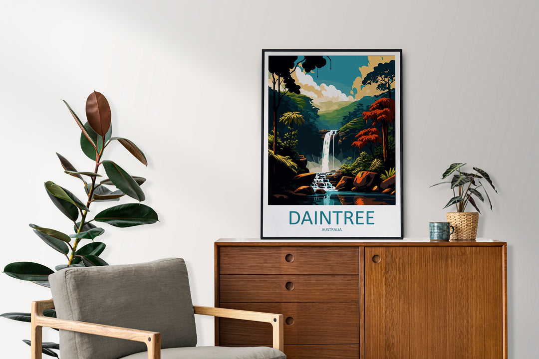 Daintree Travel Print Wall Art Daintree Wall Hanging Home Décor Daintree Gift Art Lovers Wall Art Australia Travel Print Daintree