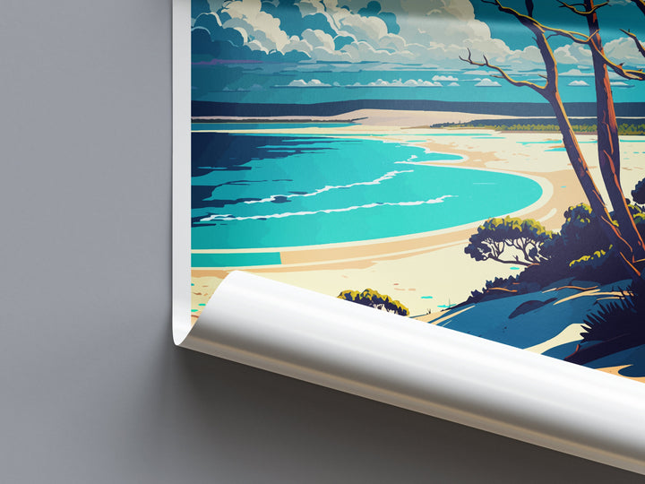 Fraser Island Travel Print Wall Art Fraser Island Wall Hanging Home Décor Fraser Island Gift Art Lovers Wall Art Australia Travel Print Art