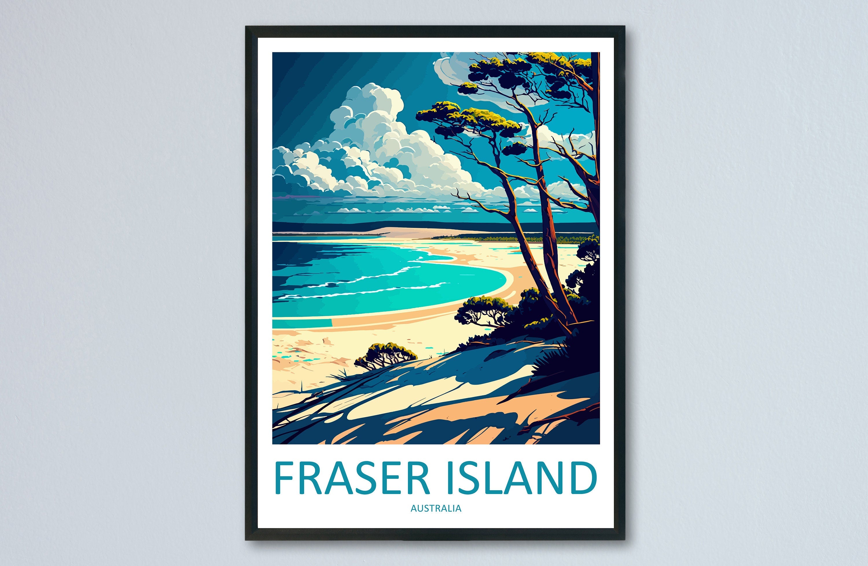 Fraser Island Travel Print